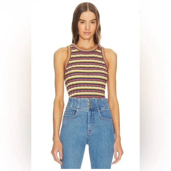 Veronica Beard Crocheted Sweater Sleeveless Top - Picture 1 of 12